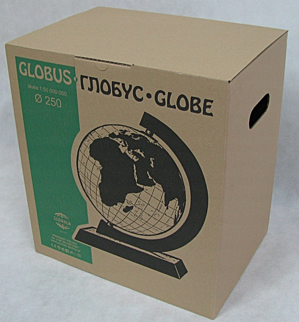 Globus 250mm 2w1 Podświetlany DREWNO ** NA PREZENT Kolor Wielokolorowy