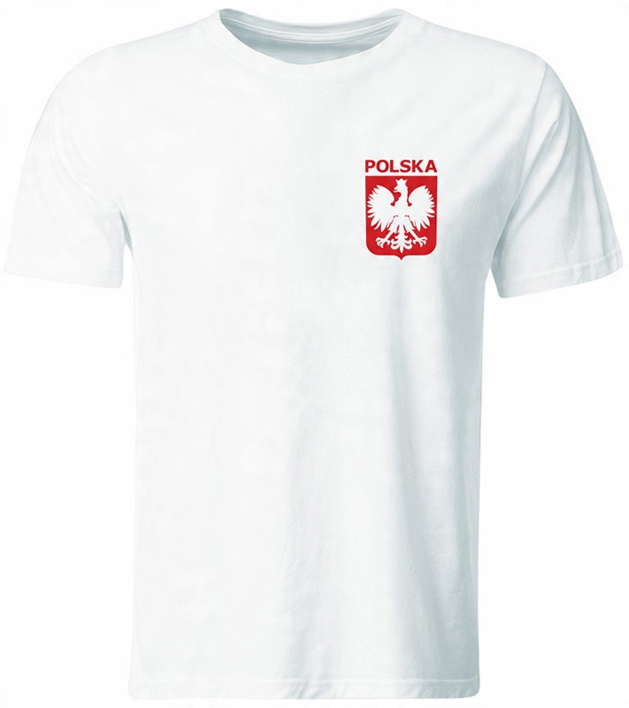 

Koszulka Kibica Polski Z Godłem Biała Roz. XXL