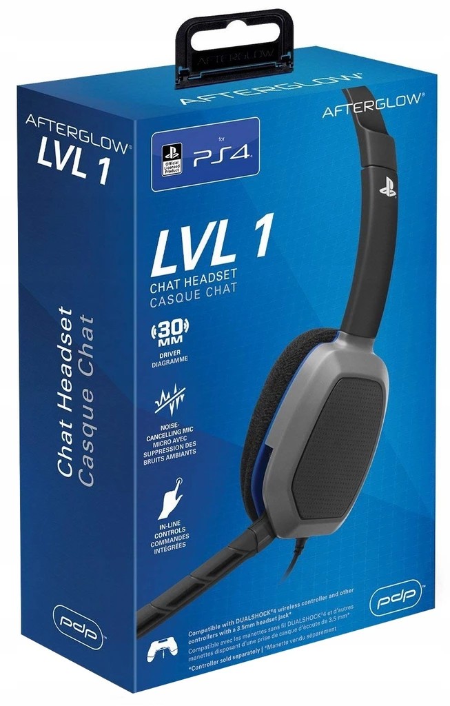 

Pdp Słuchawki PS4 Afterglow LvL.1 na licencji Sony
