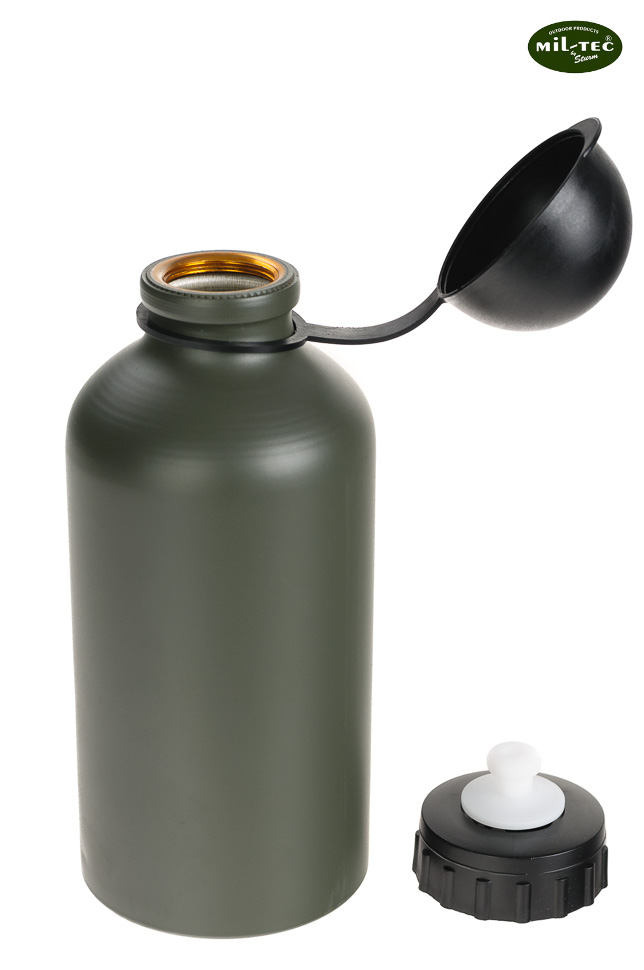 Militarny Aluminiowy BIDON poj 500ml 0,5L OLIV Mat Model Mil-Tec