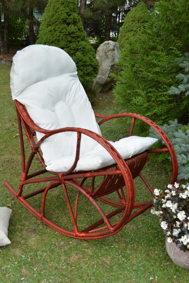 FOTEL BUJANY WIKLINOWY LORD WIŚNIA + PODUSZKA Producent Wiklinowa Wieś