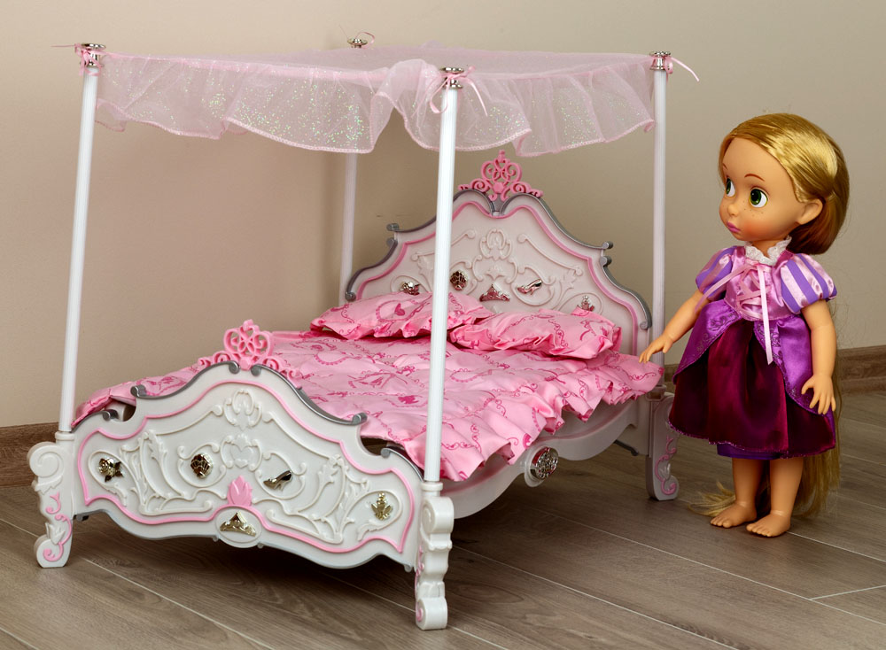 ŁÓŻECZKO DLA DUŻYCH LALEK JAKKS PACIFIC HIT Z USA Materiał Karton Plastik Tkanina Inny