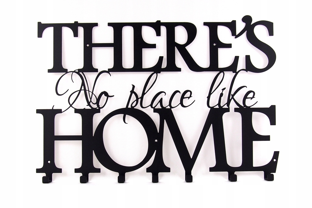 Nástěnný věšák na oblečení There's no place like