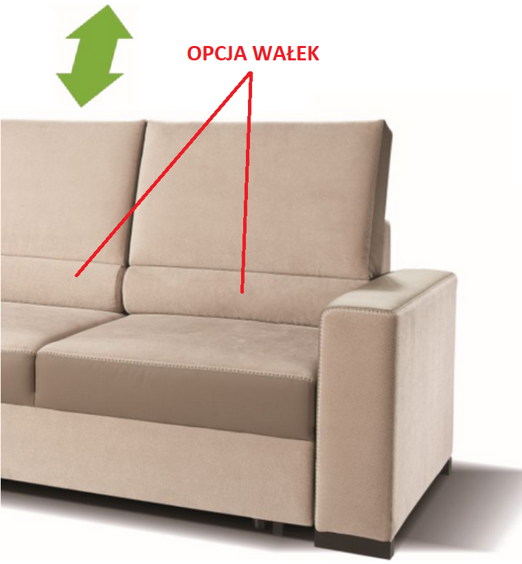 LIBRO Narożnik MARKUS 2FL-BKR Kanapa Jakość Głębokość mebla 190 cm