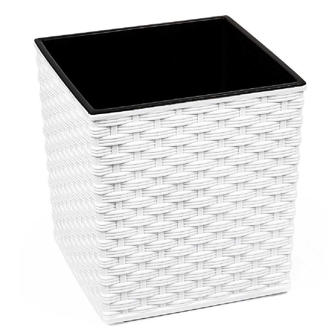 

Doniczka Lamela Juka Rattan 19x19h19,5+WKŁ.KOLORY
