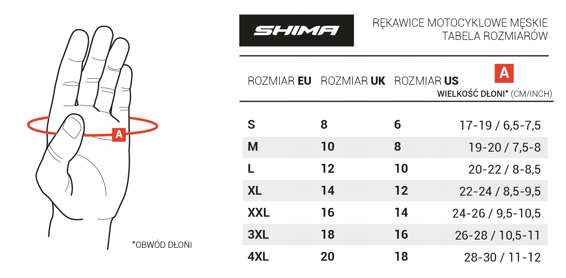 Rękawice na motor,turystyk SHIMA D-TOUR XL Producent Shima