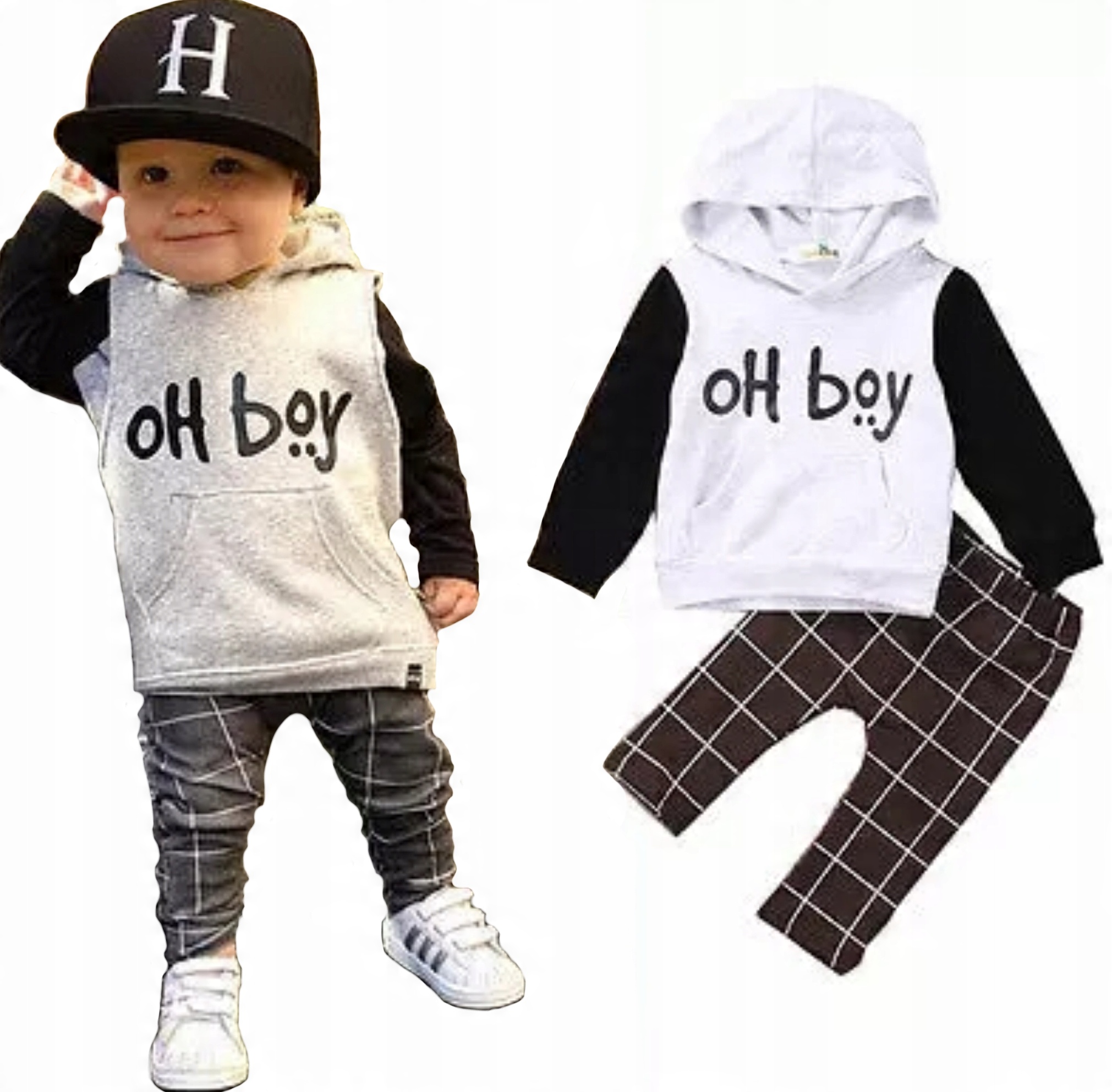 

Dres dla synka bluza z kapturem spodnie Oh Boy 80