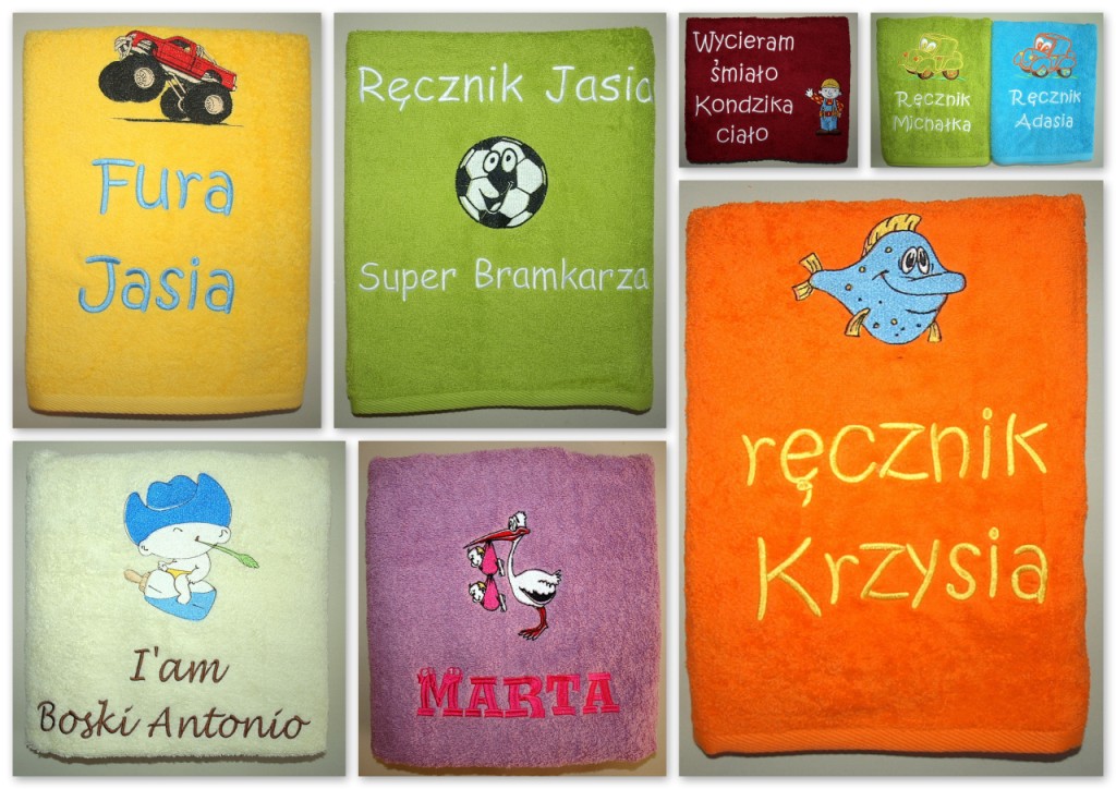 RĘCZNIK + HAFT - Metryczka, Imię, Urodziny, Roczek Marka 1