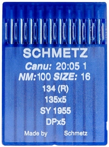 

Igły Schmetz 135x5 DPx5 '100 gruba kolba stębnówka