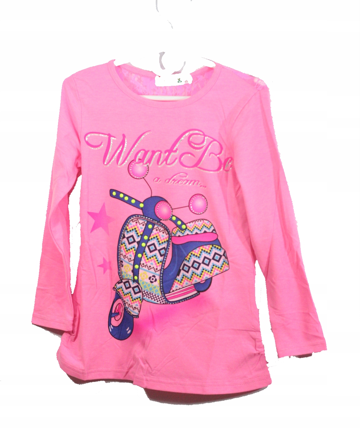 Блузка dziewcz длина рукав кружево скутер mix 128-134