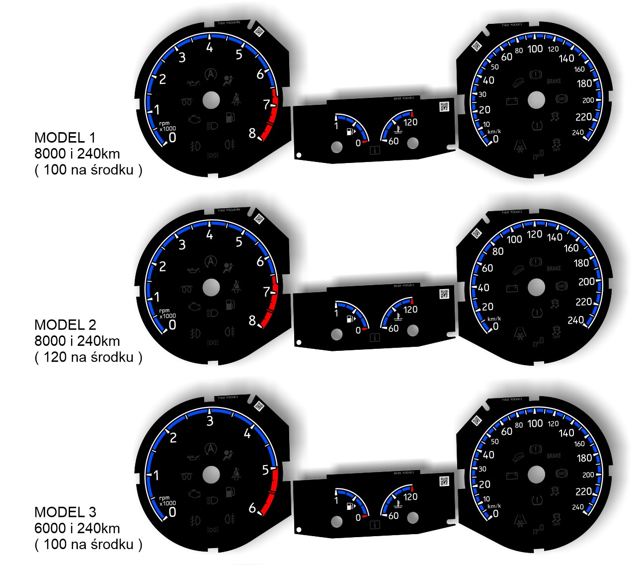 Ford Focus MK3 замена дисков одометра по образцу RS EAN (GTIN) 0089688087114