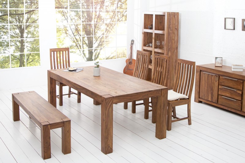 STÓŁ Makassar 200cm DREWNO EGZOTYK 15516 LOFT NEW Głębokość mebla 100 cm