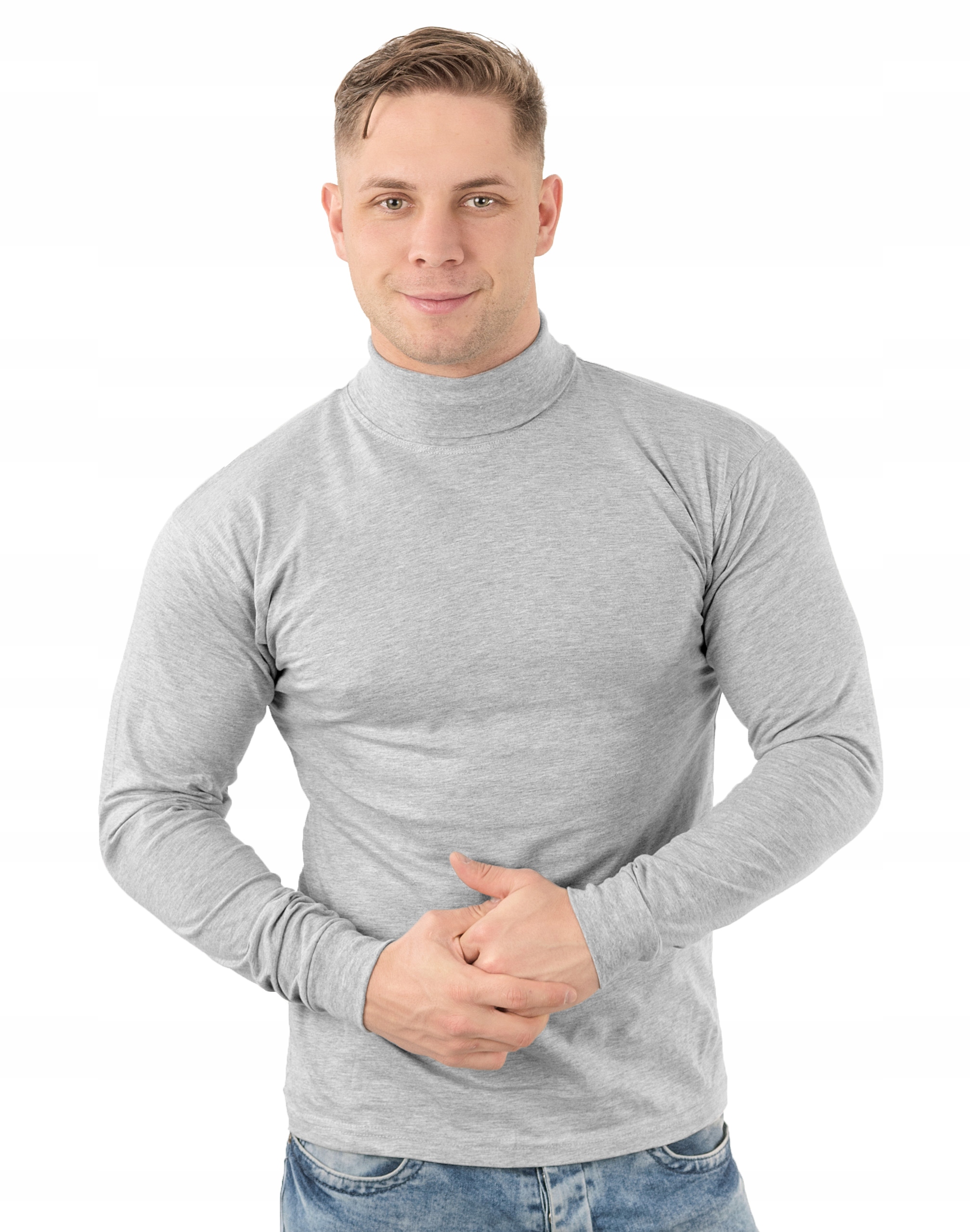 

Elegancki Sweter Golf Męski Golfy Wxm r XL melanż
