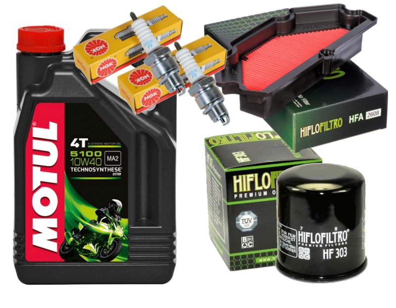 

Zestaw Motul Filtry Świece Kawasaki ER-6N ER-6F Ex