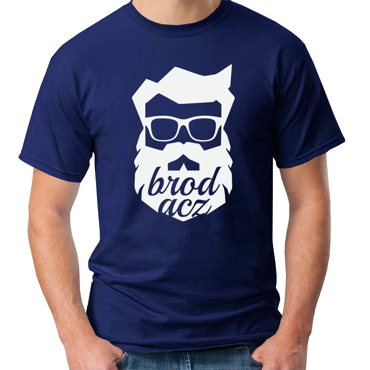 

koszulka z nadrukiem brodacz, broda, hipster