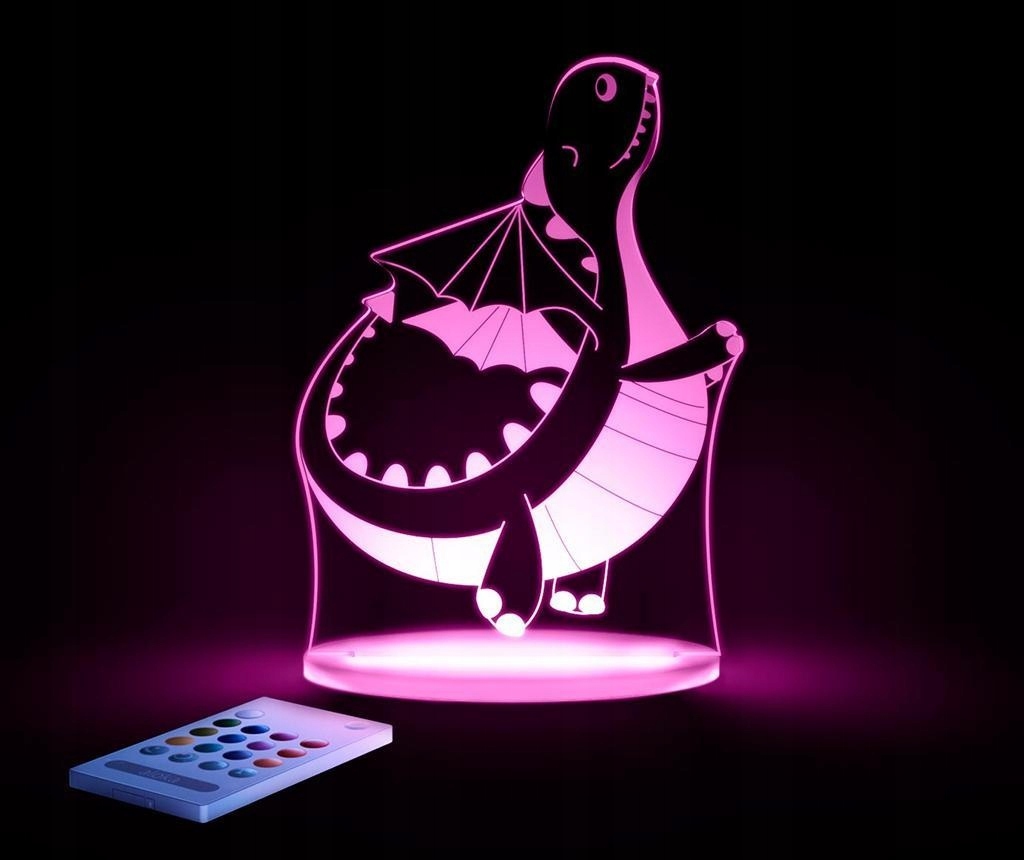 LAMPKA NOCNA - CZUWAJĄCA LED Aloka * SMOK * Płeć chłopcy dziewczynki unisex