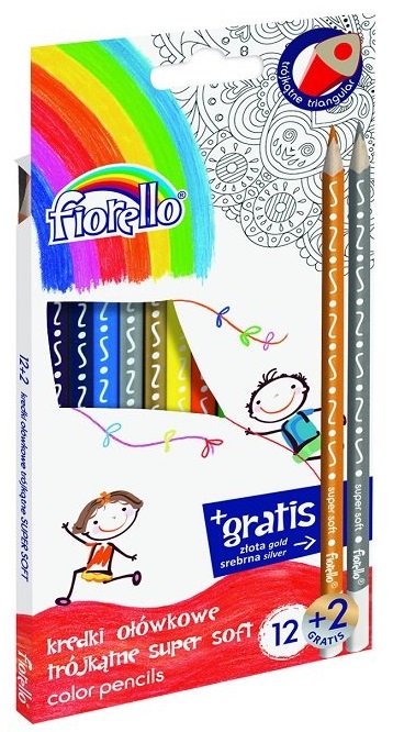 

Kredki Fiorello Soft 12 kol trójkątna