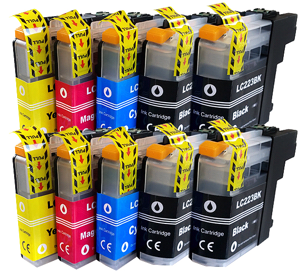 

10x Tusz Do Brother LC223 DCP-J4120DW DCP-J562DW