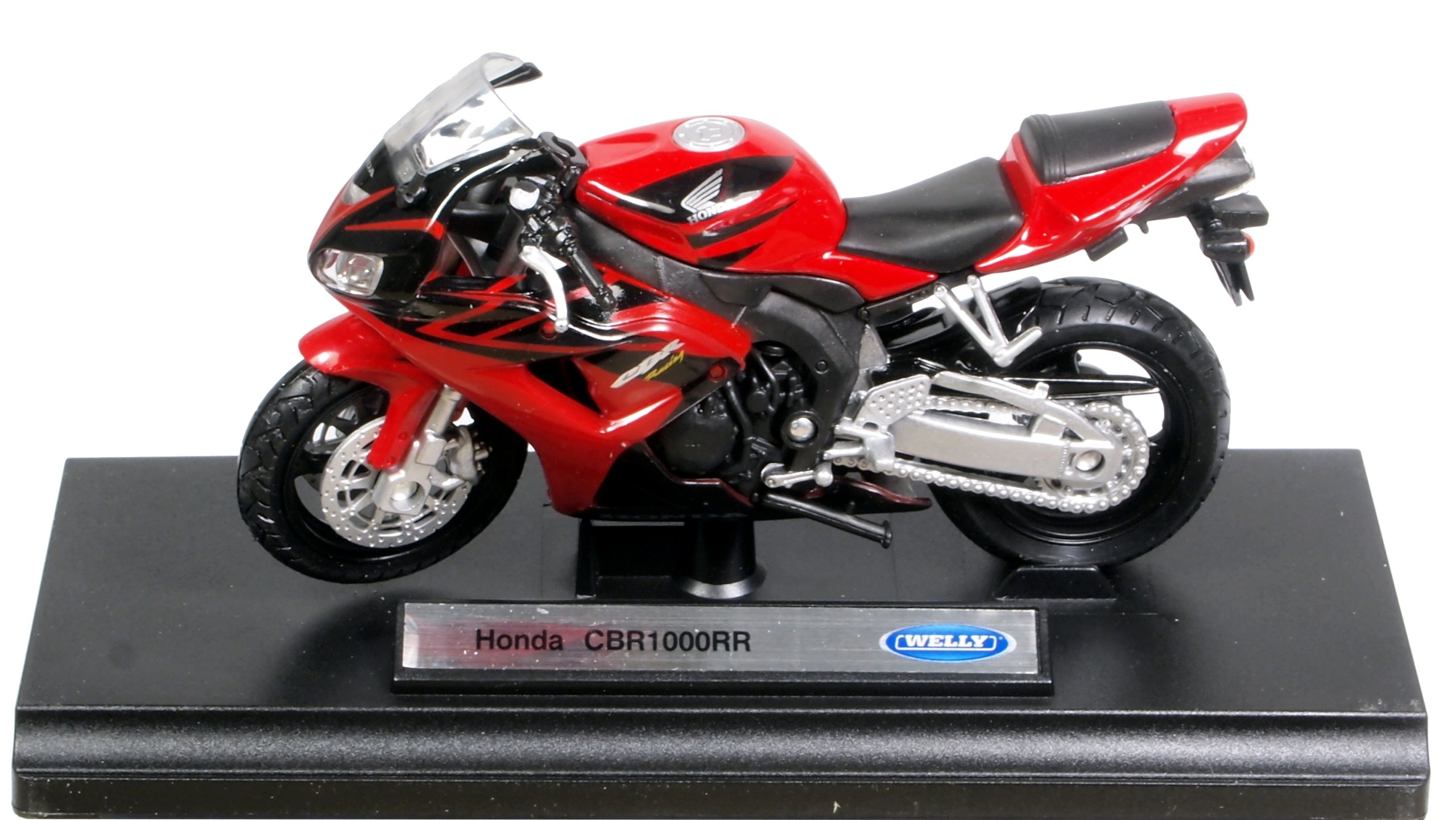 MOTOCYKL MOTOR HONDA CBR 1000RR WELLY 1:18 ŚCIGACZ Waga (z opakowaniem) 0.18 kg
