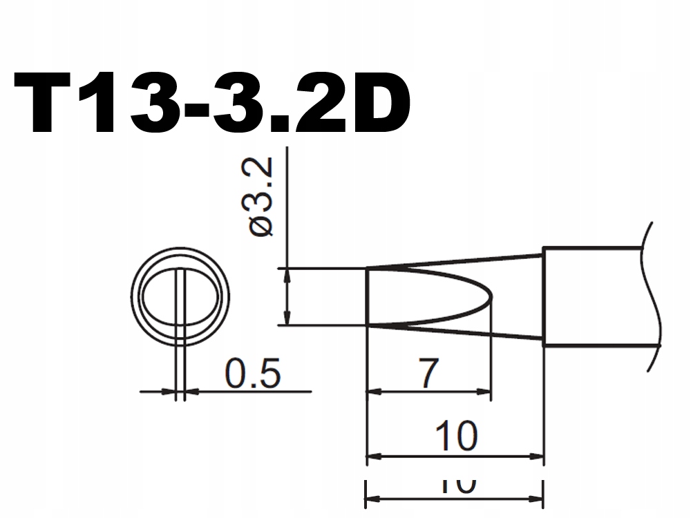 

_Grot T13-3.2D płaski 3,2mm śrubokręt Hakko Aoyue_