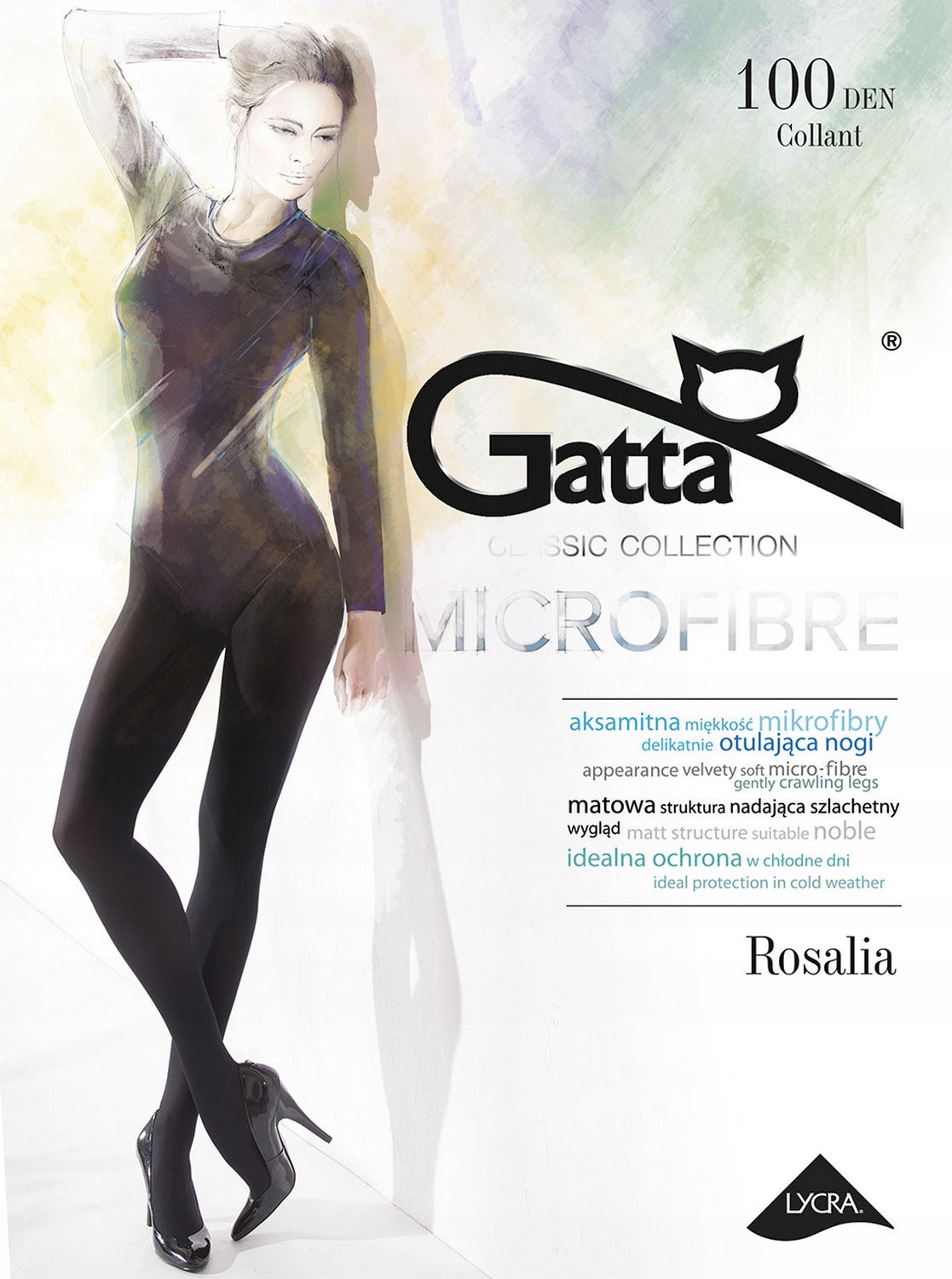 

gatta Rosalia Microfibra 100den kolory # 5 XL