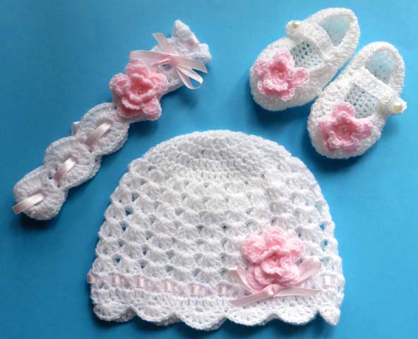 BUCIKI+CZAPECZKA+OPASKA chrzest WIOSNA sesja foto Rozmiar 9 cm