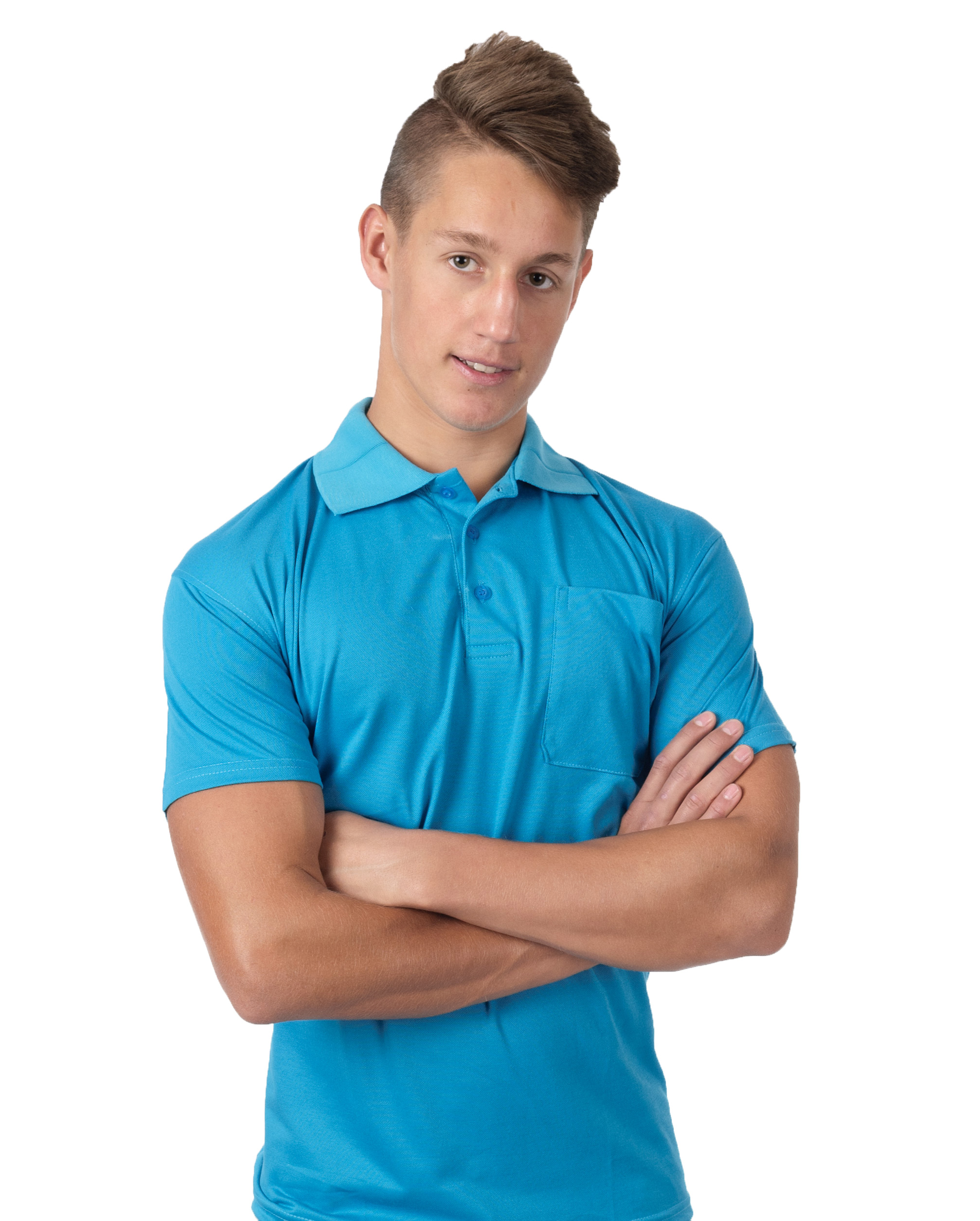 

Koszulka Polo Męska Polówka Bawełna 601 XL błękit