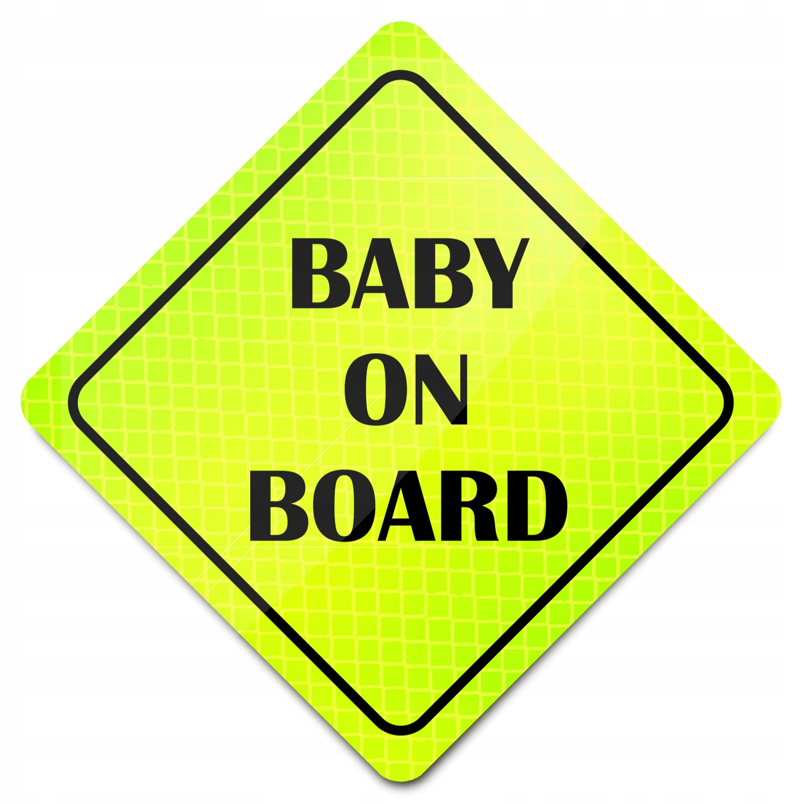

Odblask Na Auto Samochód Baby On Board * Magnes *