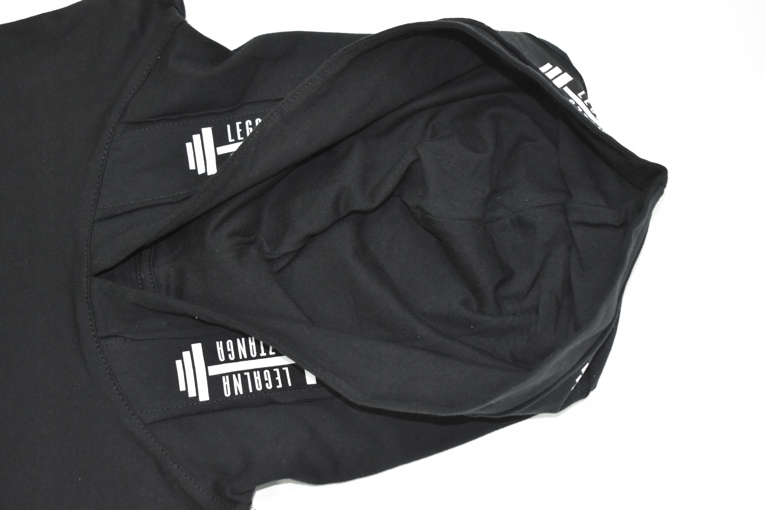 Hoodie Tank Top Legalna Sztanga czarny kaptur XL Materiał dominujący bawełna