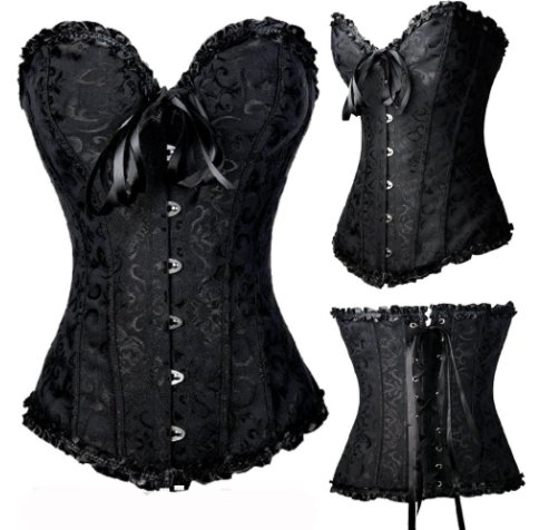 WYSZCZUPLAJĄCY GORSET+STRINGI BIELIZNA SEXY 4XL Marka Inna marka