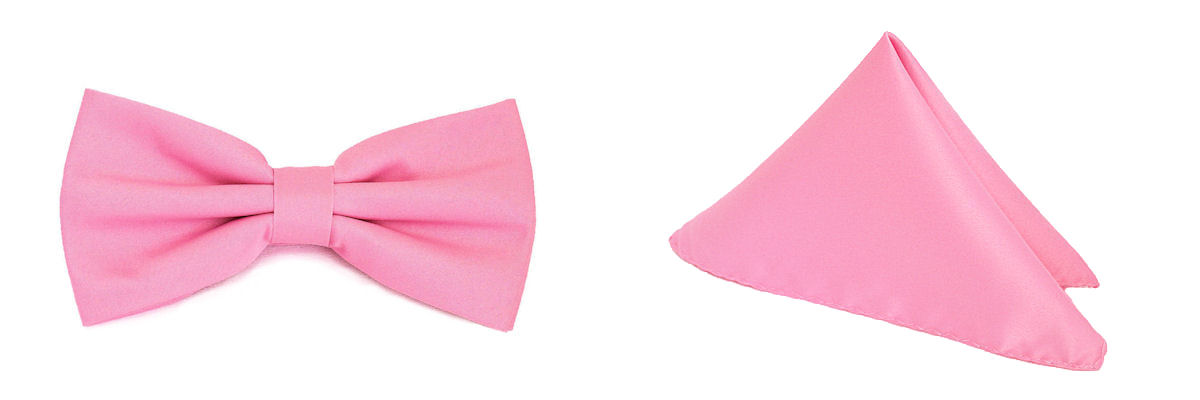 

Zestaw Męski Do Garnituru Mucha i Poszetka Różowa