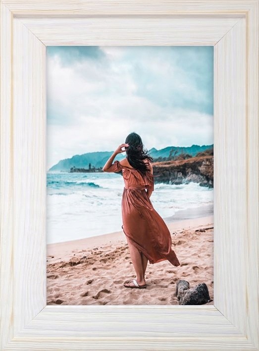 

Ramka Na Zdjęcia Biała Rama Drewniana 30x45
