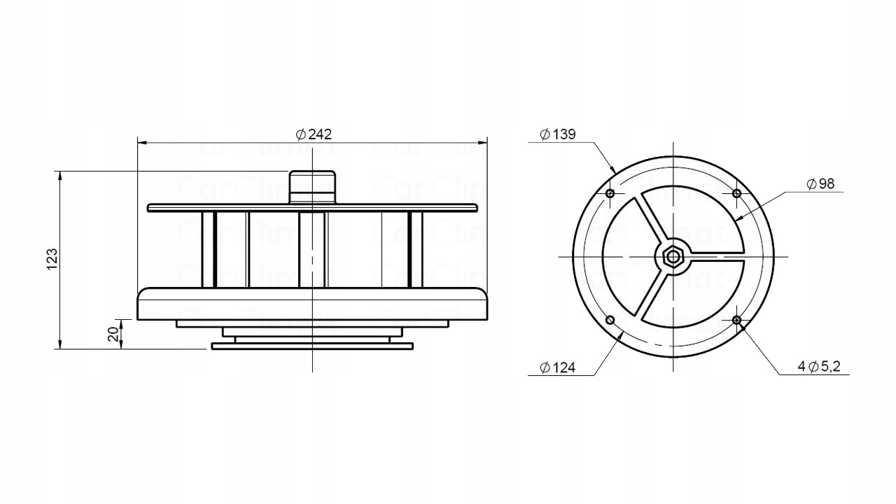 02302000 - Roof fan / mechanical eole bus boat