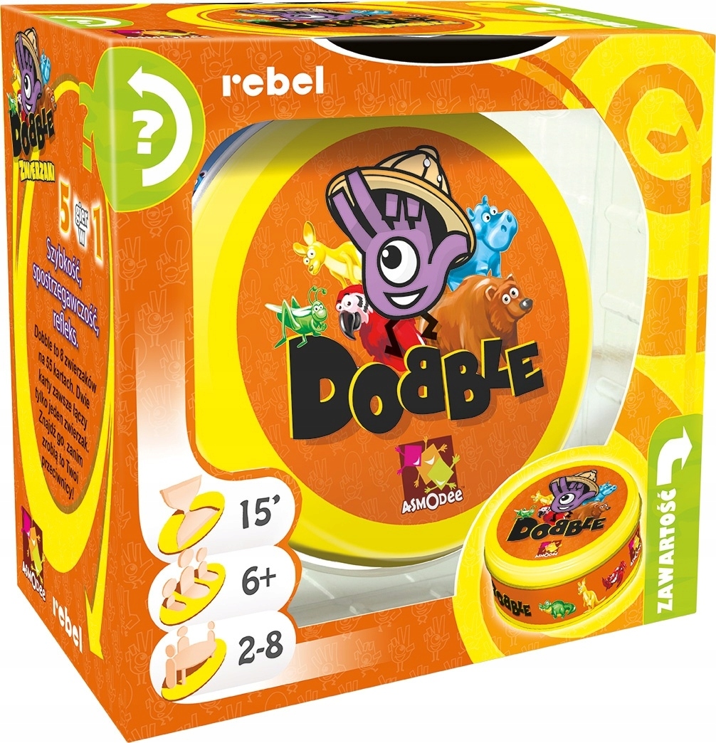 

Gra Dobble Zwierzaki Rebel dla dzieci