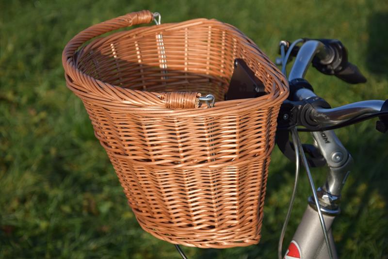 Koszyk wiklinowy na Rower ROWEROWY click POLSKI Marka Wiklinowe Cuda