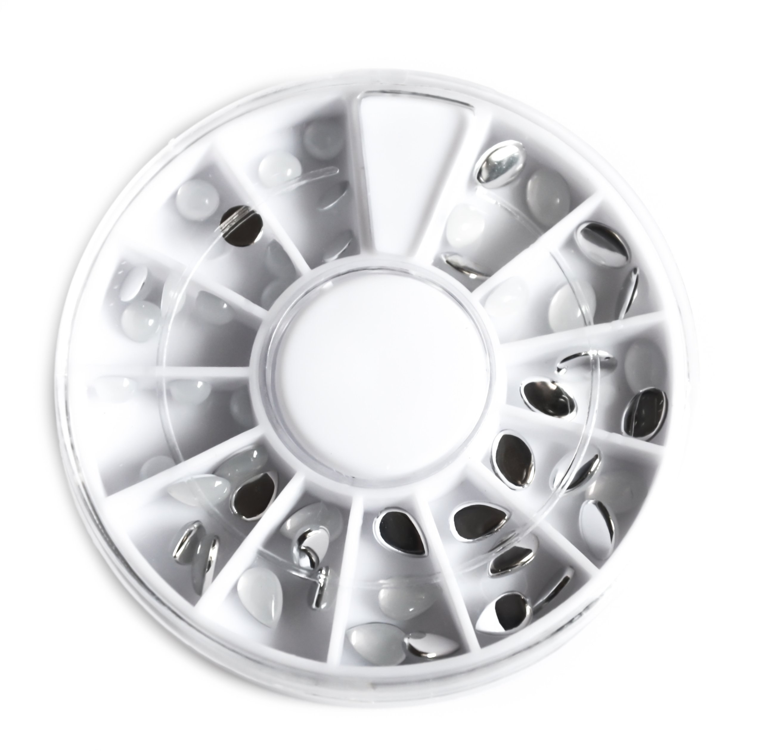 KARUZELA OZDOBY DO PAZNOKCI CYRKONIE MIX WZORÓW Kod producenta 00