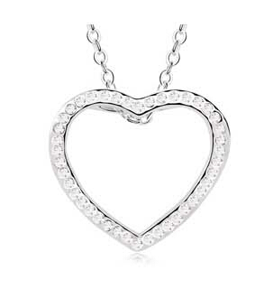 

Naszyjnik Serce Swarovski 3 kolory Walentynki