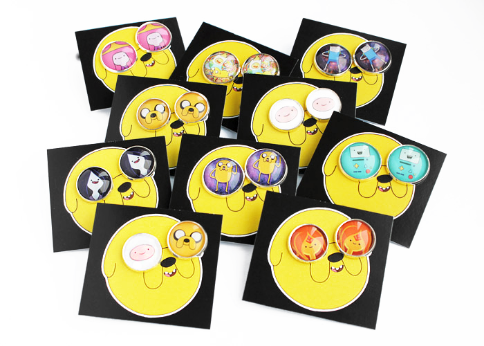 

kolczyki Adventure Time Pora Na Przygodę Jake Finn
