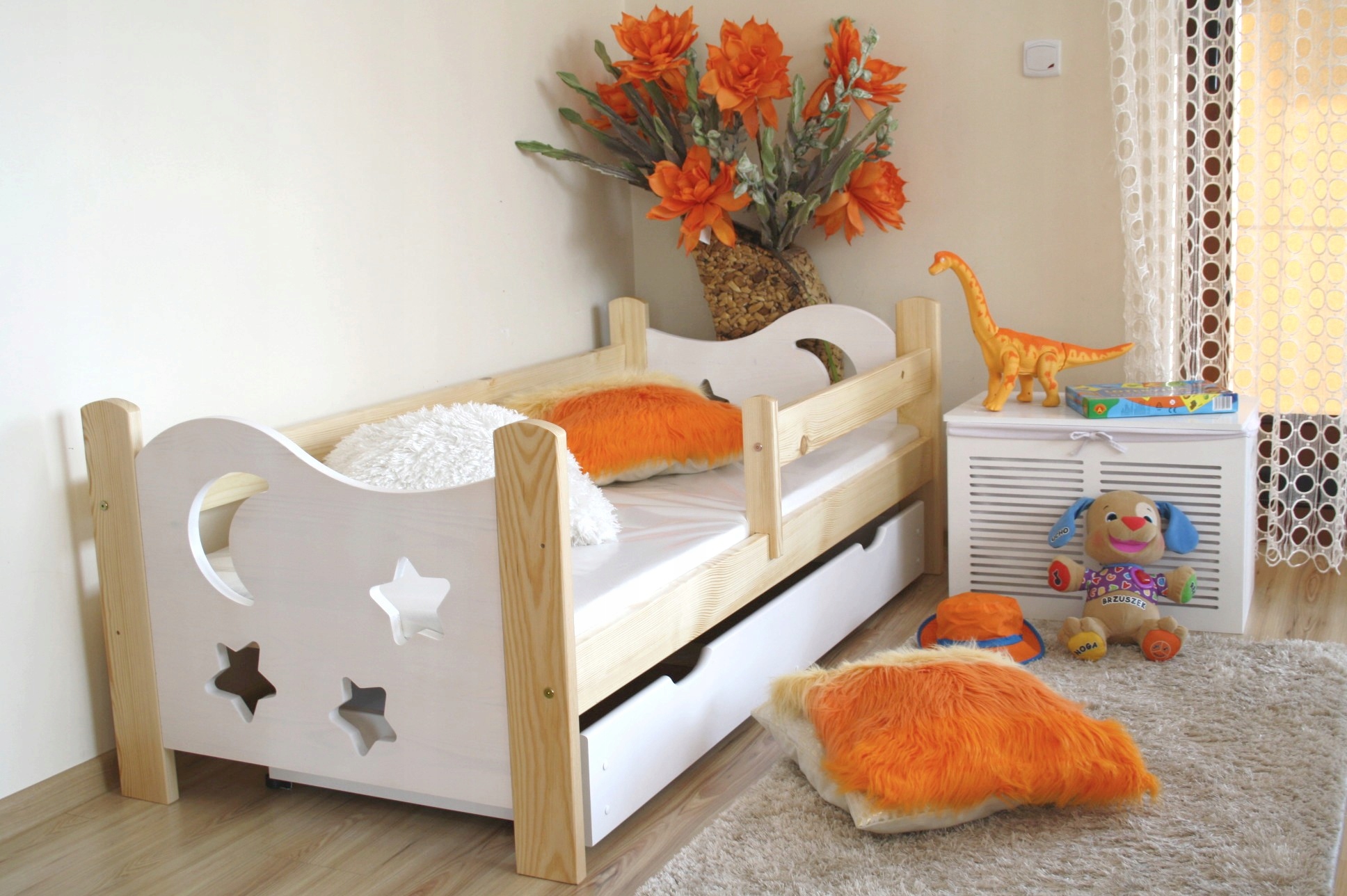 Łóżko dziecięce SEWERYN 80x180 bs materac szuflada Typ łóżko pojedyncze