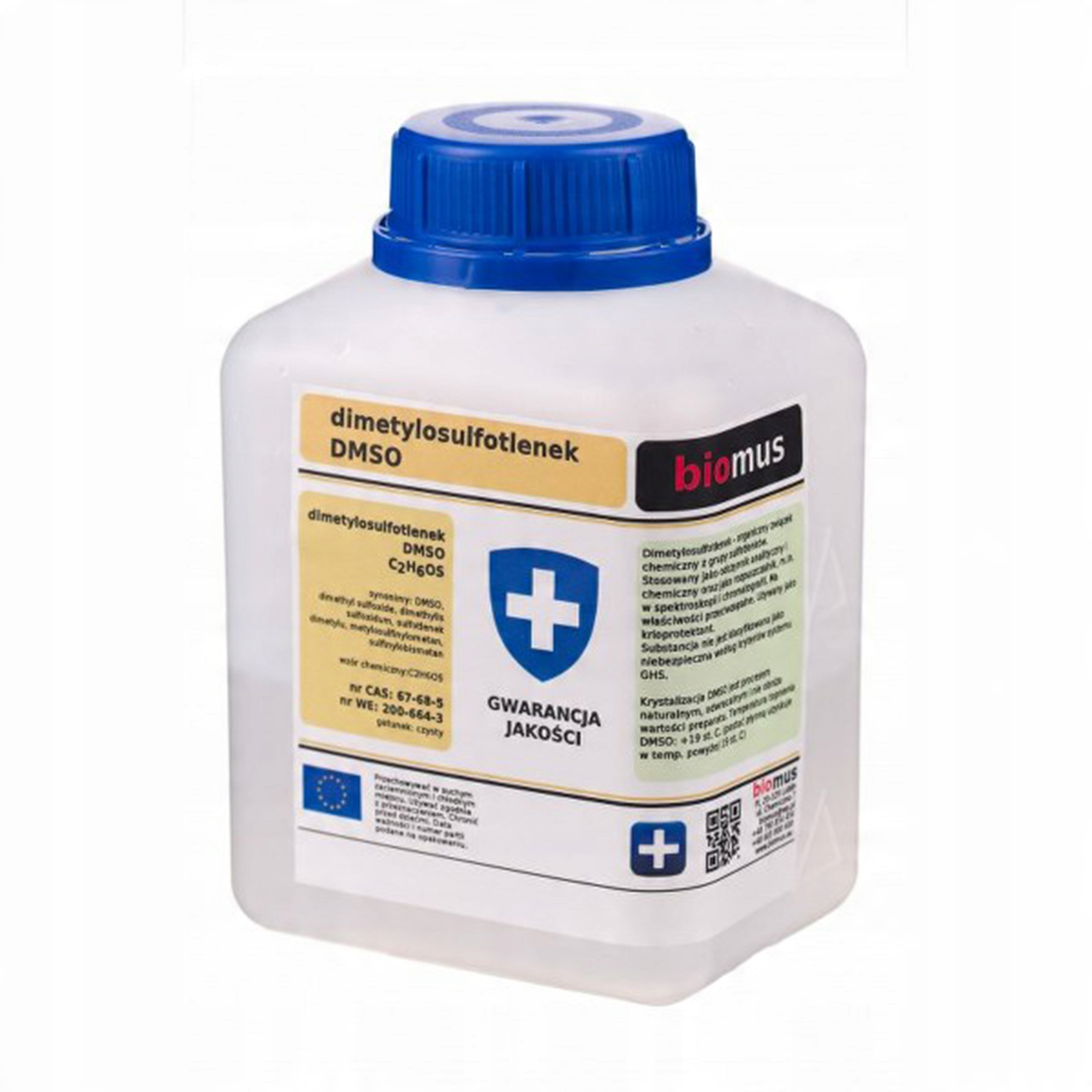 

Dmso Dimetylosulfotlenek Czysty 250 ml +gratis