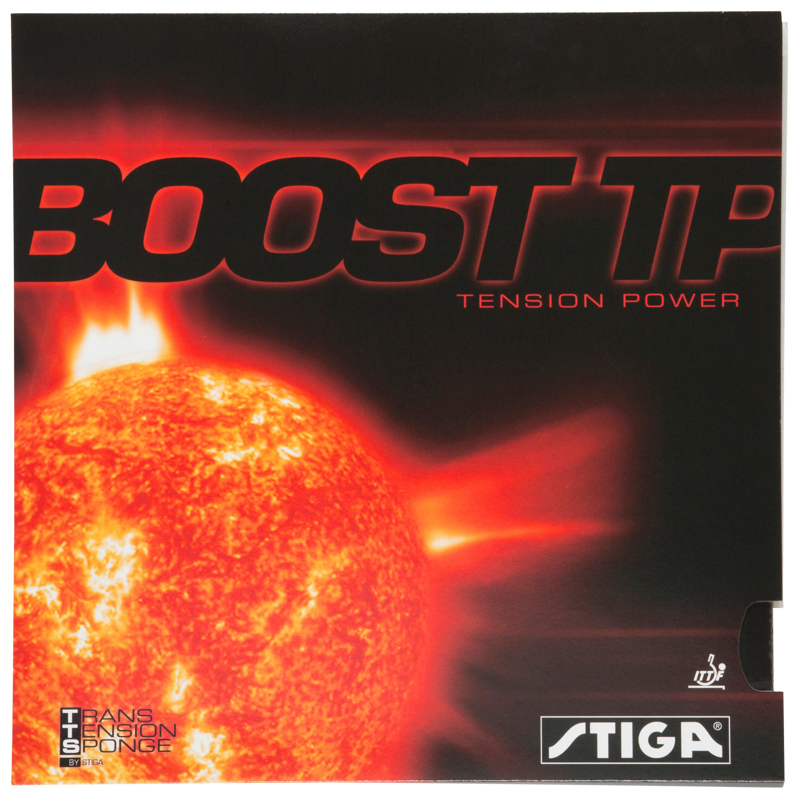 Plášť Stiga Boost Tp max černý, stolní tenis