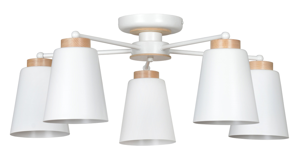 STYL SKANDYNAWSKI LAMPA SUFITOWA PERIOT 5 EMIBIG 7239847143 - Allegro.pl