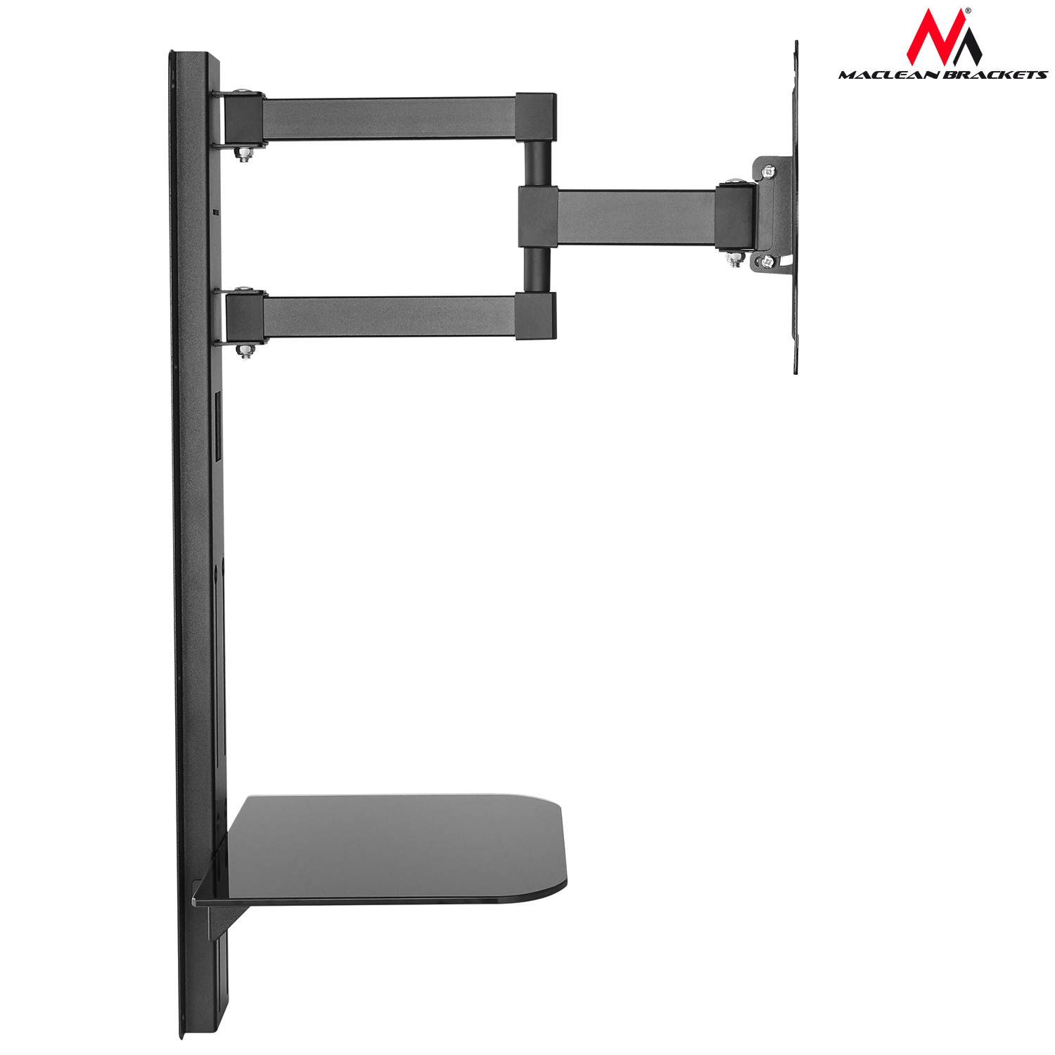 UCHWYT WIESZAK DO TELEWIZORA LED LCD Z PÓŁKĄ RTV Maksymalna wielkość telewizora 42
