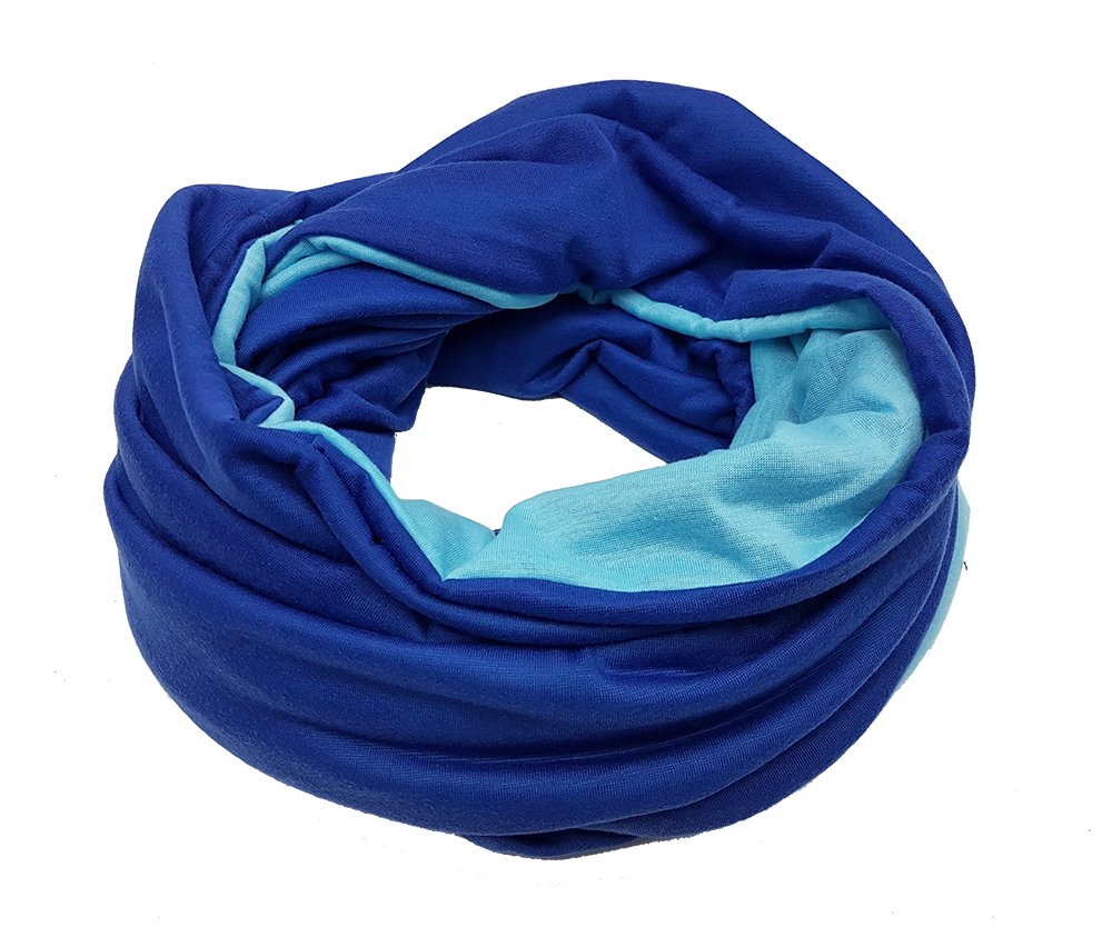 DUŻY PODWÓJNY KOMIN SZAL TUBA BAWEŁNIANY HANDMADE