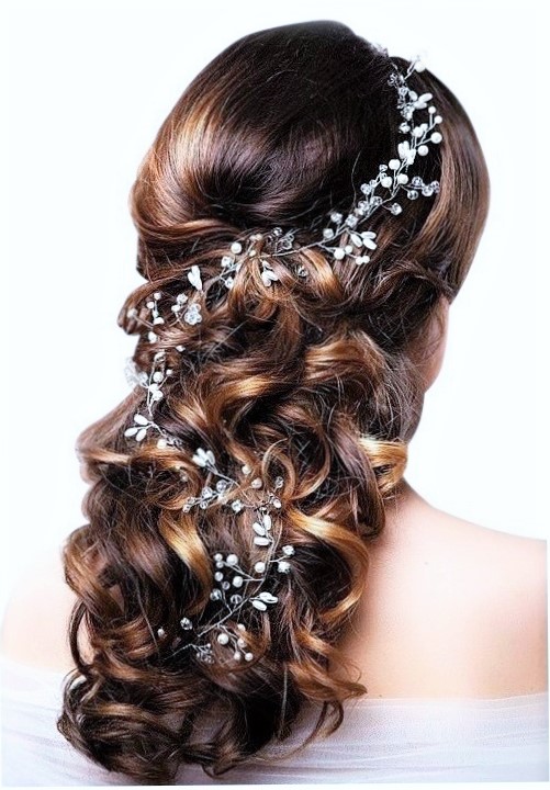 

Opaska gałązka ślubna Bianka tiara diadem cyrkonie
