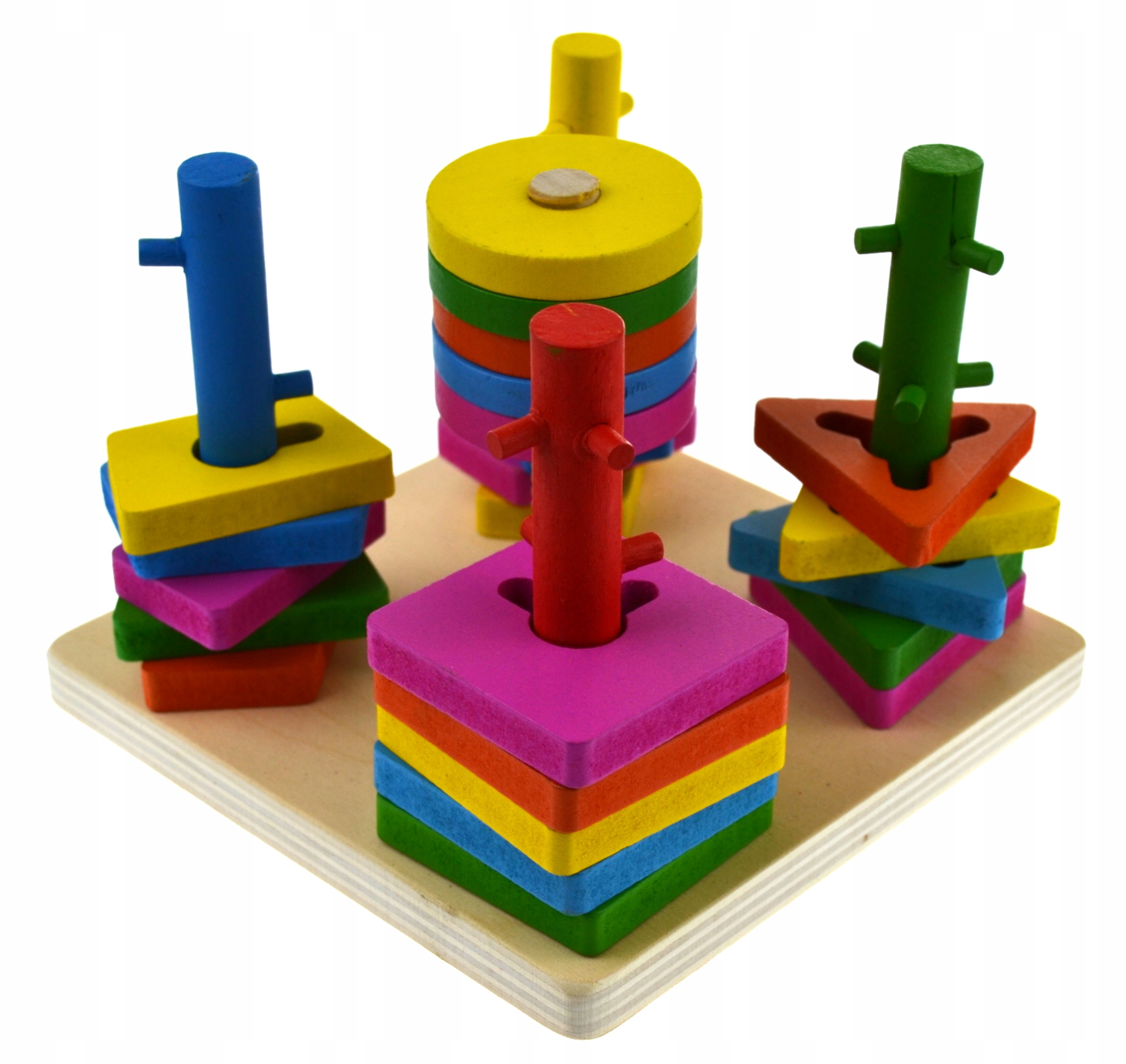 SORTER UKŁADANKA LOGICZNO ZRĘCZNOŚCIOWA DREWNIANA Marka Pozostałe