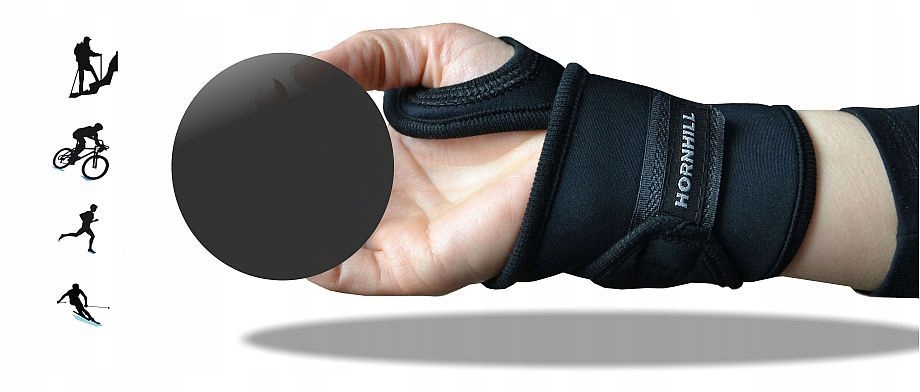 STABILIZATOR ŚCIĄGACZ OPASKA NADGARSTKA ELASTYCZ. Cechy dodatkowe pętelka na kciuk