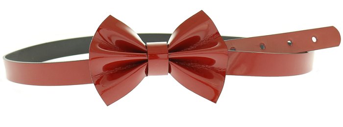 

Skórzany Wąski Damski Pasek kokardka 1,5 cm kolory