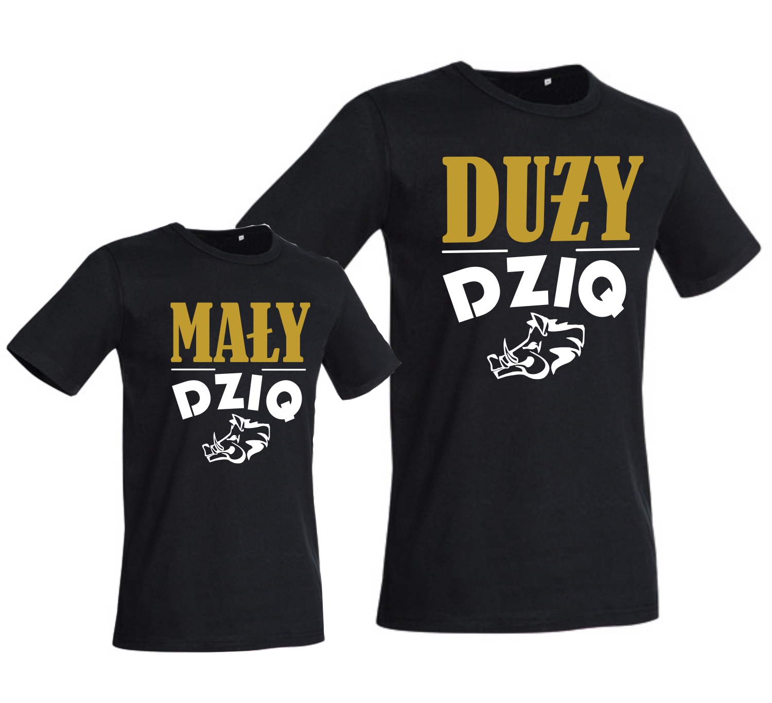 

Mały I Duży Dziq Zestaw Koszulek Dla Taty I Syna