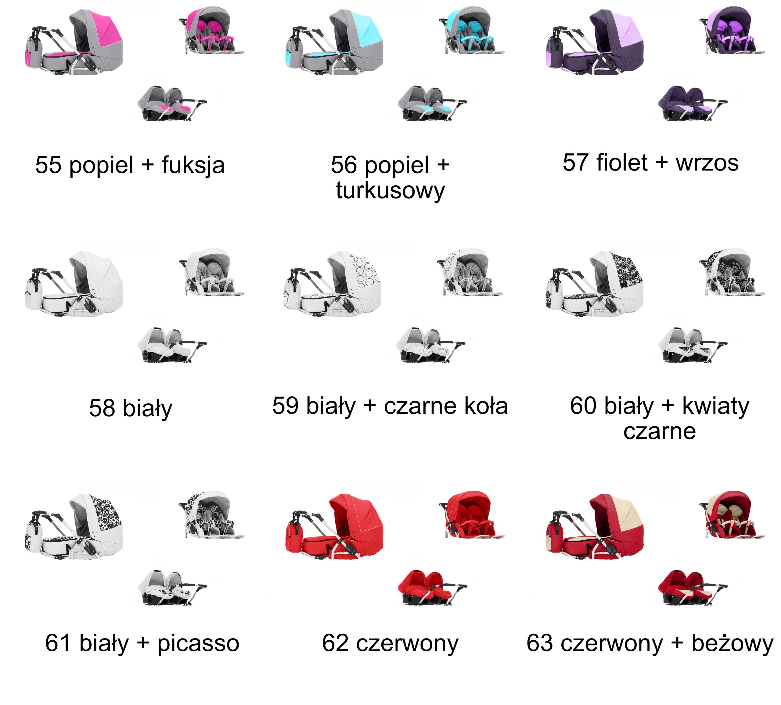 POLSKI WÓZEK NA PASKACH + 2 FOTELIKI ISOFIX + ADAPTER. Waga produktu z opakowaniem jednostkowym 20 kg